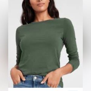 Olive green Long-Sleeve
T-Shirt | Banana Republic